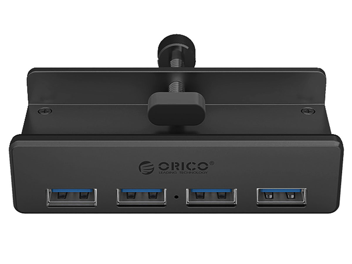 Orico USB-A - 4x USB-A 3.0 - czarny (na zacisk, do biurka)