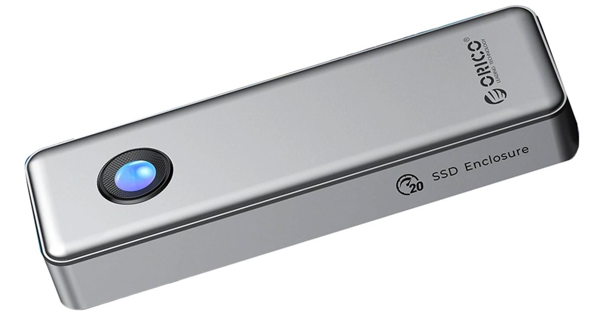 Orico M.2 NVME USB-C 3.2 20Gb/s - srebrna