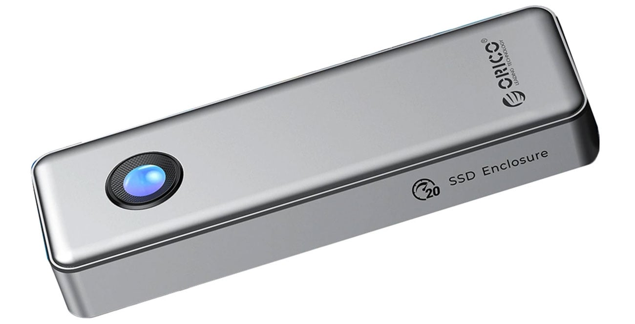 Orico M.2 NVME USB-C 3.2 20Gb/s - srebrna