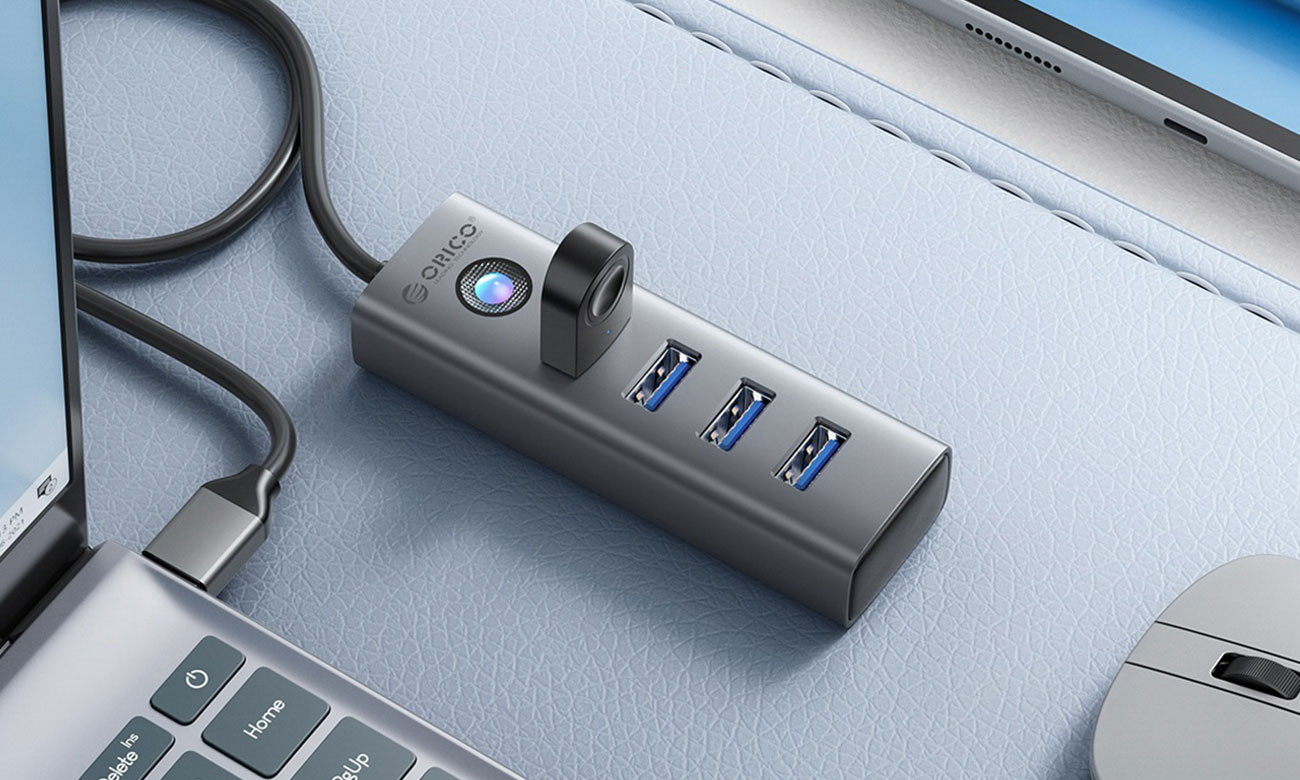 Orico USB-A - 4x USB-A 3.0 - czarny