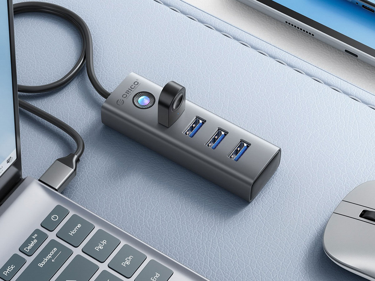 Orico USB-A - 4x USB-A 3.0 - czarny