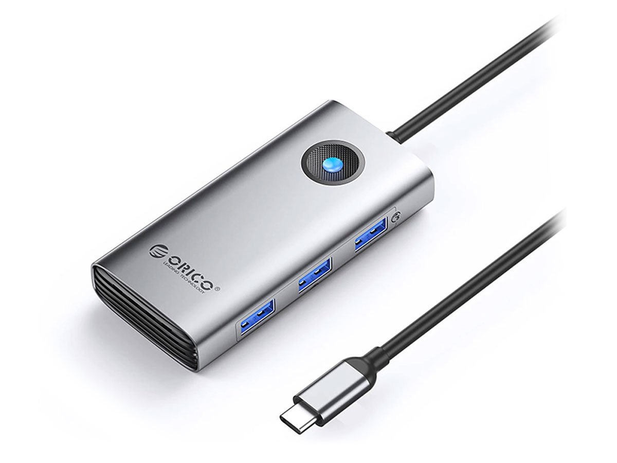 Orico USB-C - 3x USB-A 3.0, 1x USB-C 2.0, 1x HDMI - szary