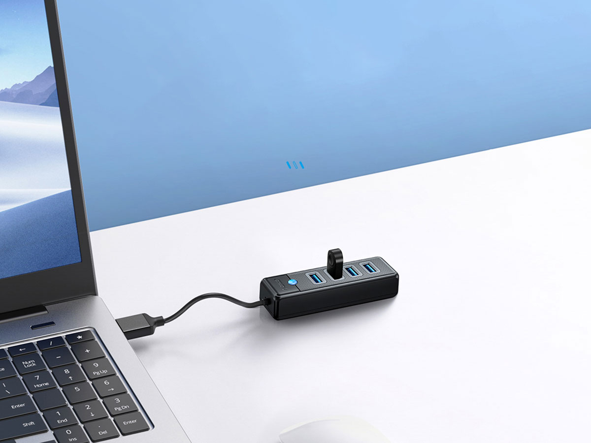 Orico USB-A - 4x USB-A 3.0 - czarny