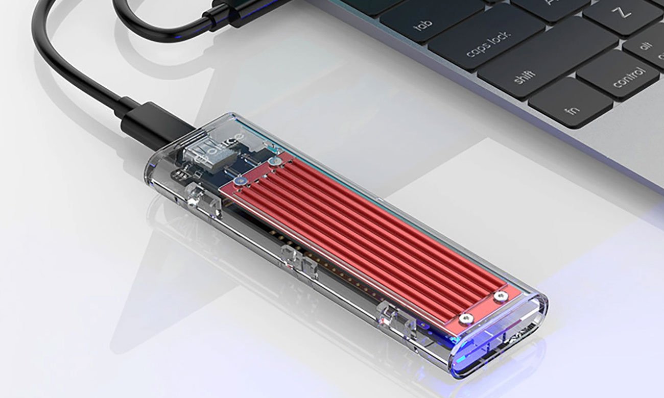 Orico M.2 NVME na USB-C 10Gb/s - czerwona