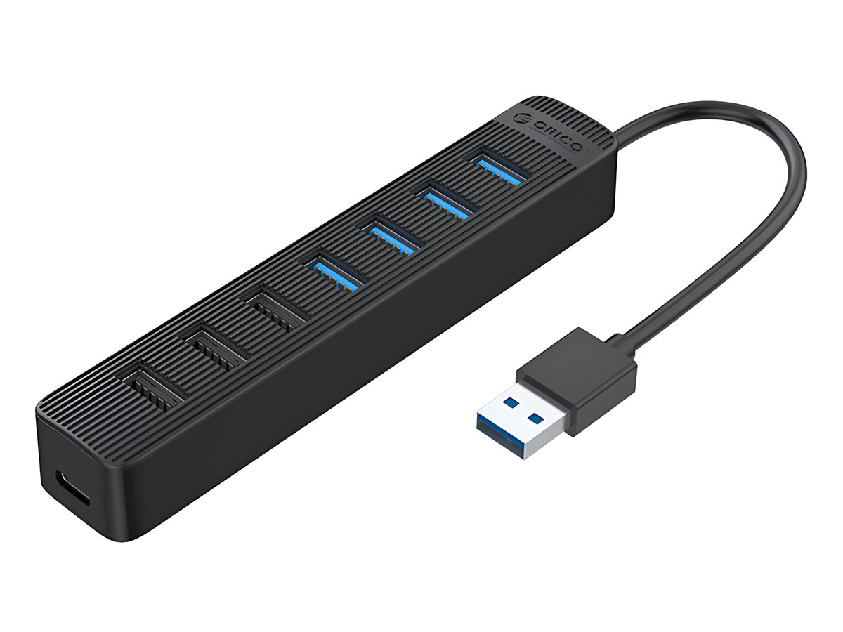 Orico USB-A 3.1 - 1x USB-A 3.1, 3x USB-A 2.0, USB-C 5V/3A - czarny