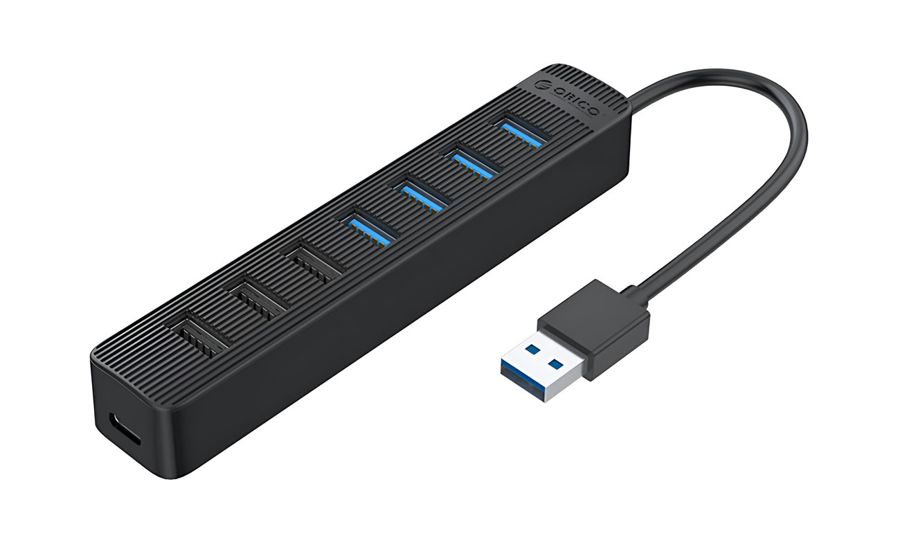 Orico USB-A 3.1 - 1x USB-A 3.1, 3x USB-A 2.0, USB-C 5V/3A - czarny