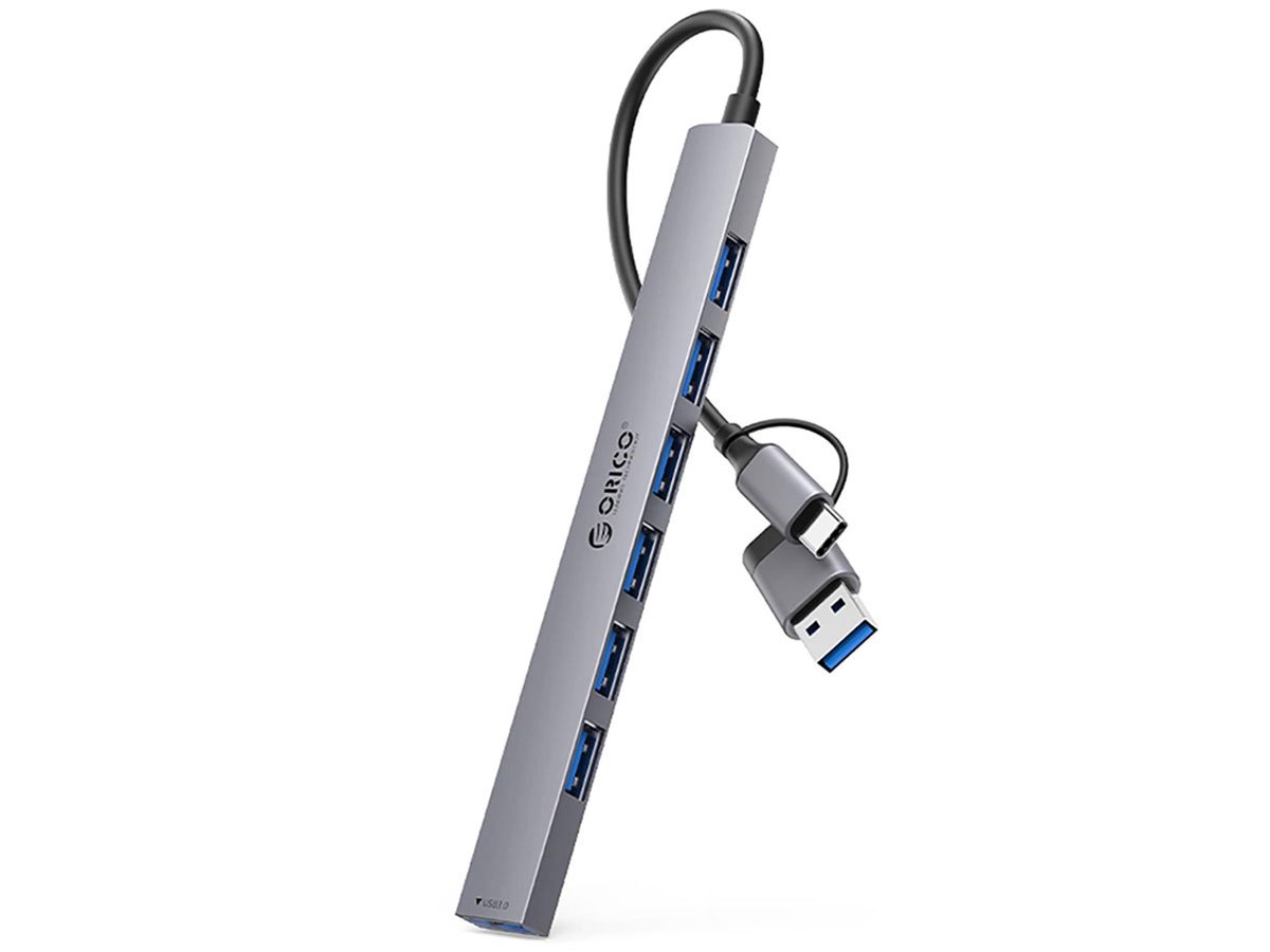 Orico USB-A/USB-C - 1x USB-A 3.0, 6x USB-A 2.0 - szary