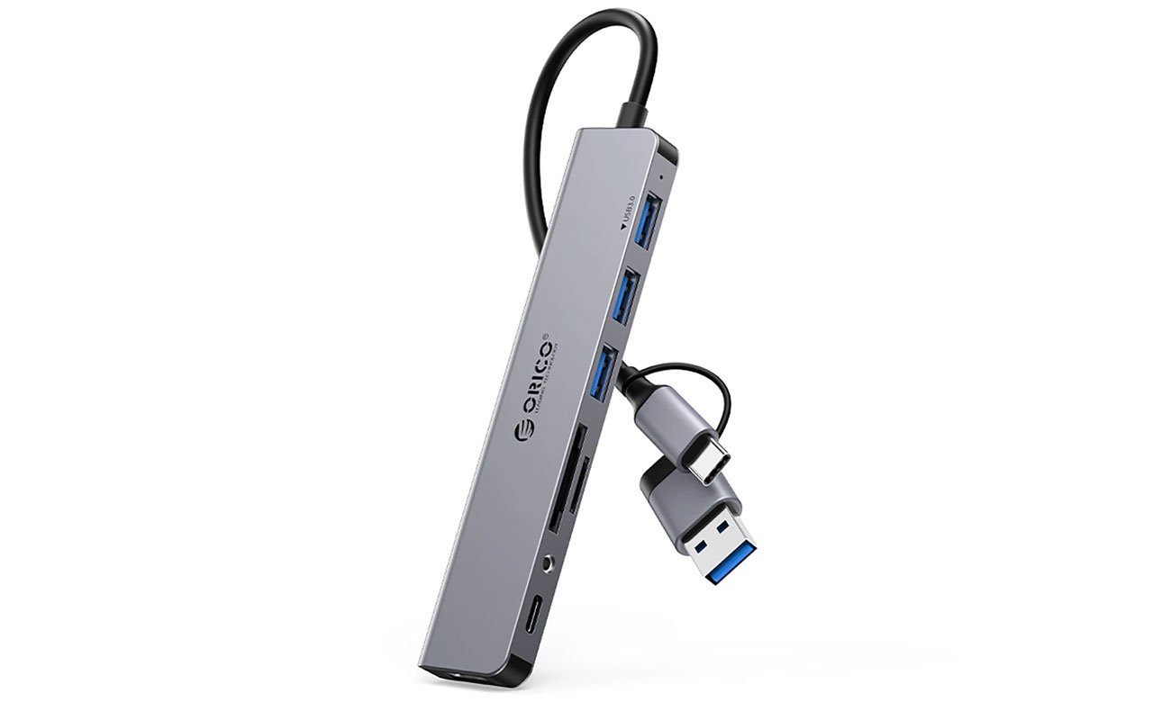 Orico USB-A/USB-C - 3x USB-A 2.0, 1x USB-A 3.0, 1x USB-C 2.0