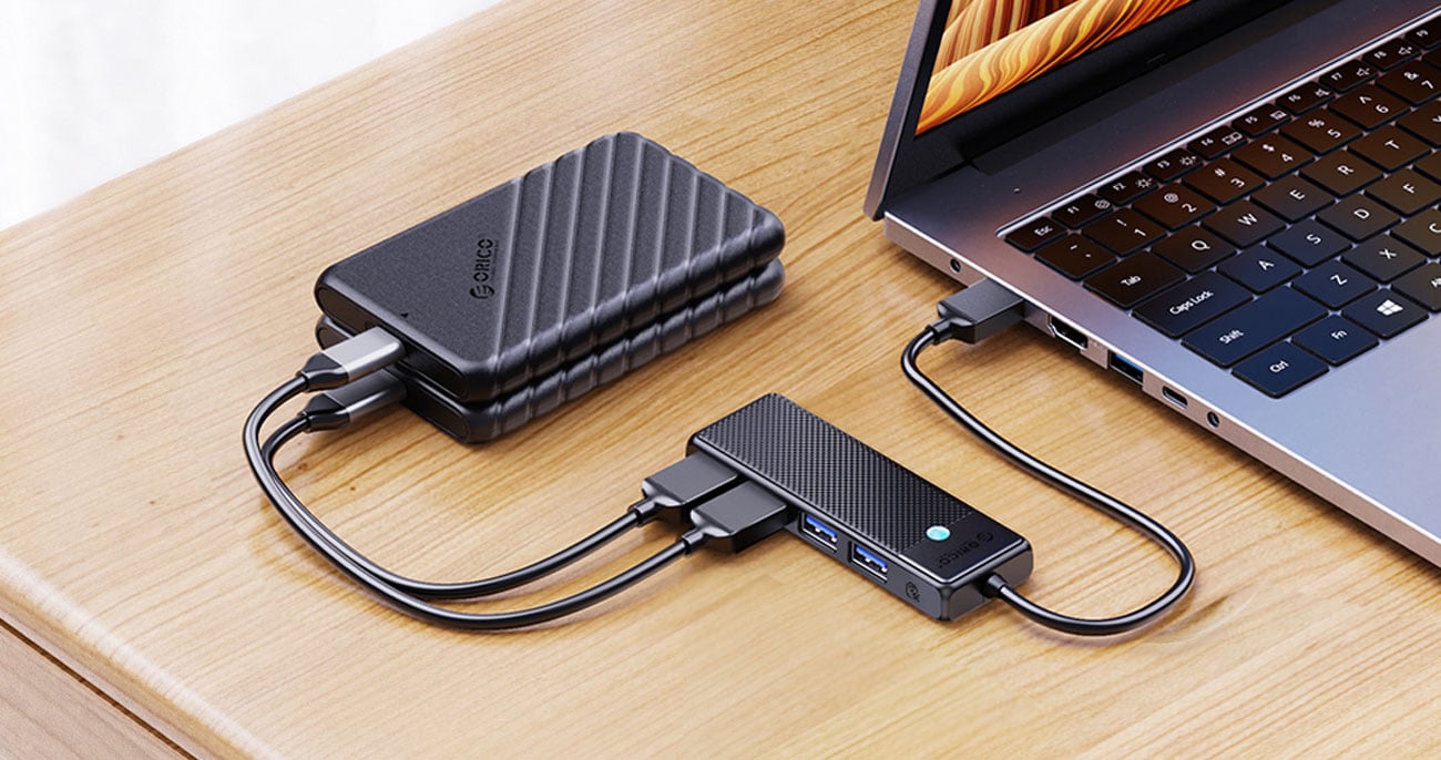 Orico hub USB PAPW4A-U3-015-BK-EP