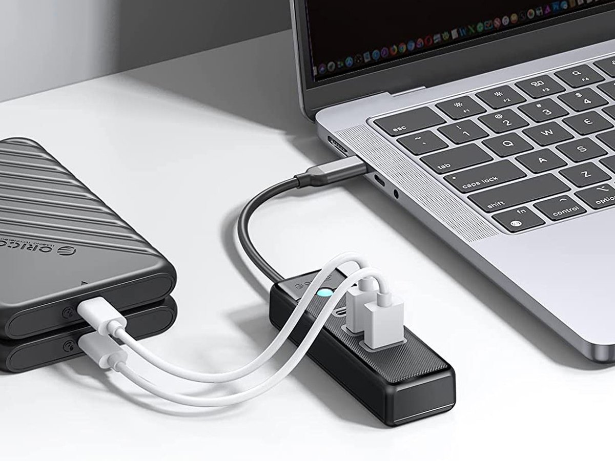 Orico USB-C Hub 2x USB-A 3.1 + USB-C Schwarz