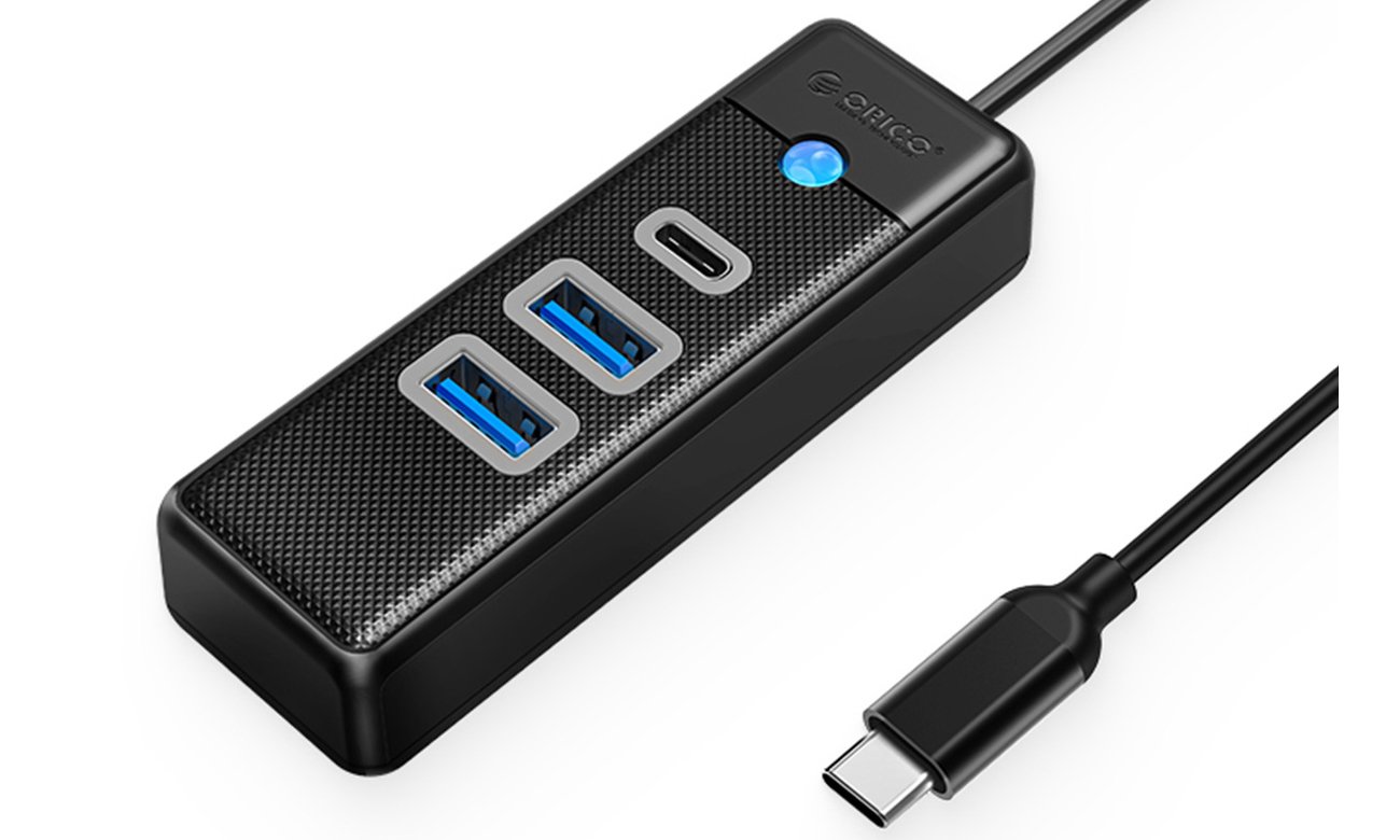 Orico USB-C Hub 2x USB-A 3.1 + USB-C Schwarz