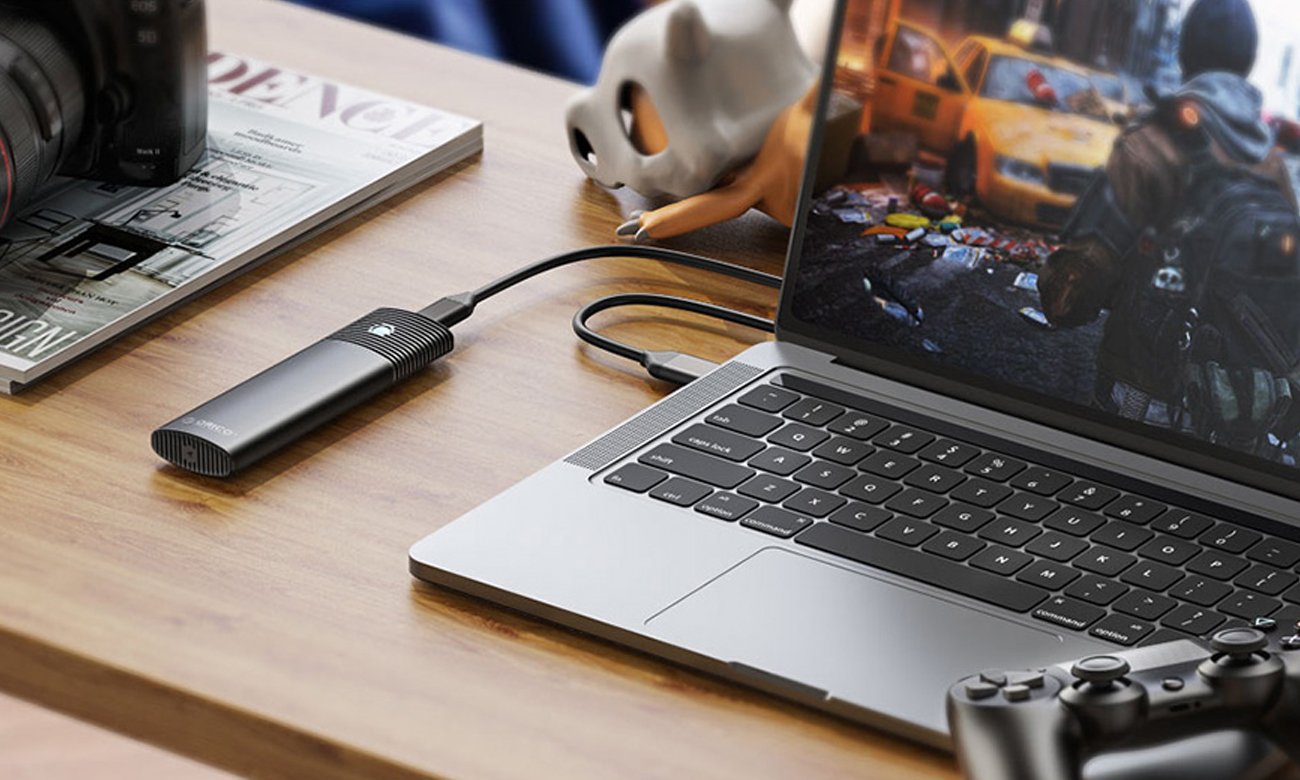 Obudowa dysku Orico USB-C działanie