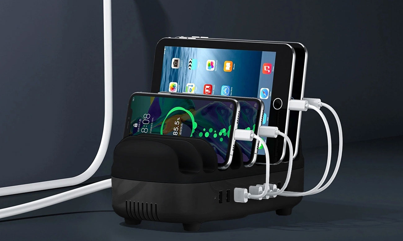 Orico Inteligentna stacja ładowania DUK-10P-V1 10 x USB-A - czarna
