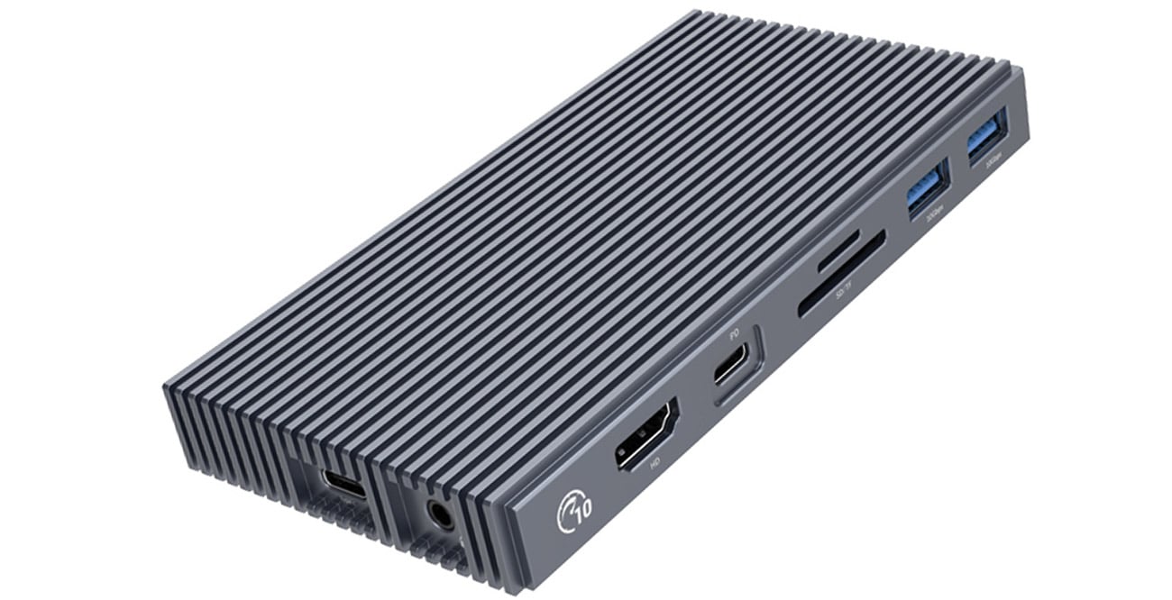 Connectland BE-M2-NVMe-ILLUMINATED-1920333 Boîtier SSD externe, M.2 PCIe  NVMe vers USB C