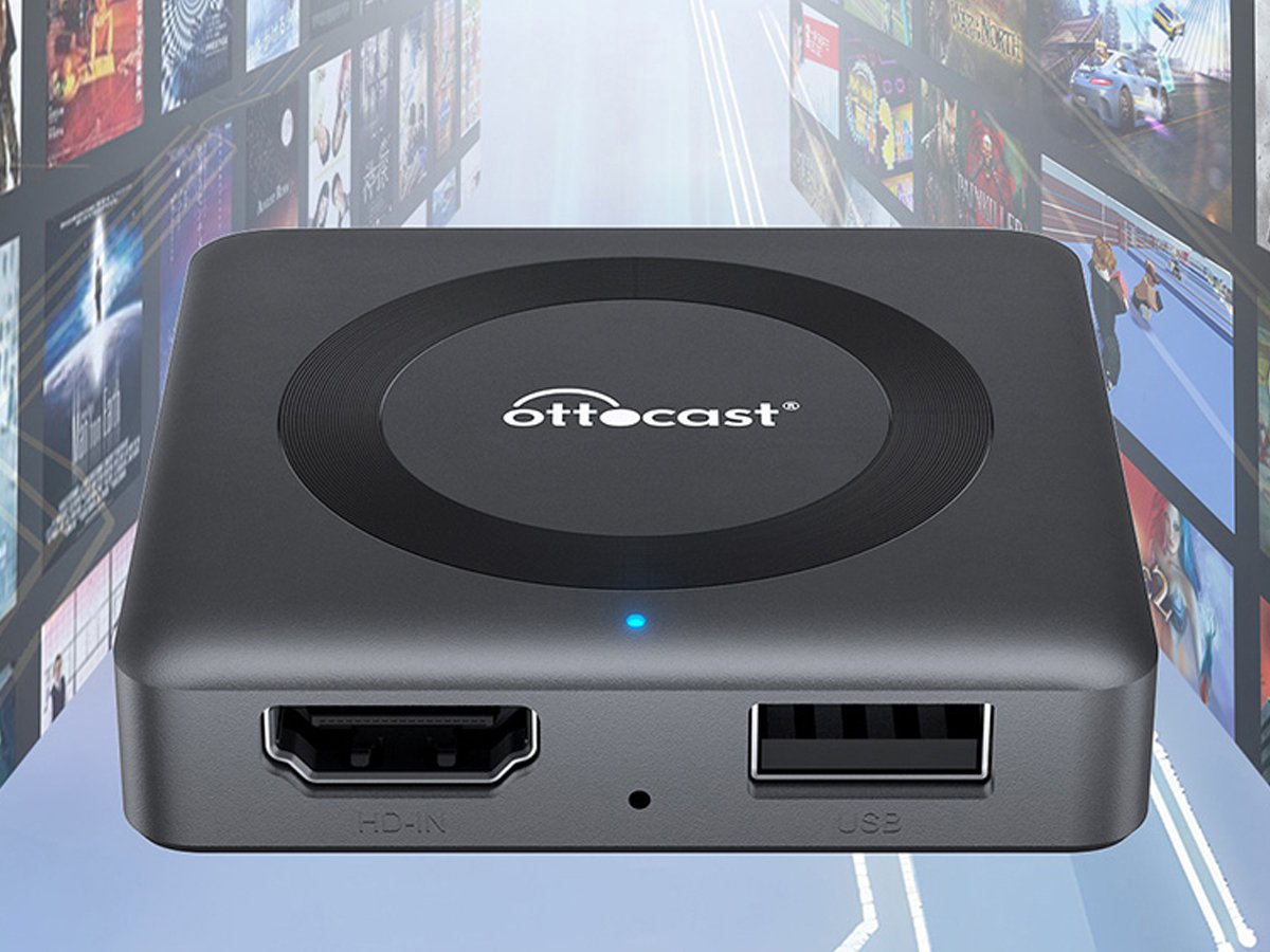Adapter bezprzewodowy Ottocast CA361-C4 TV MAX - Grafika lifestyle