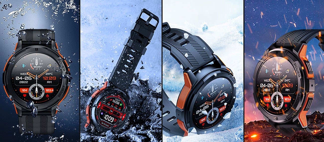 OUKITEL BT10 Rugged Sport wytrzymały smartwatch