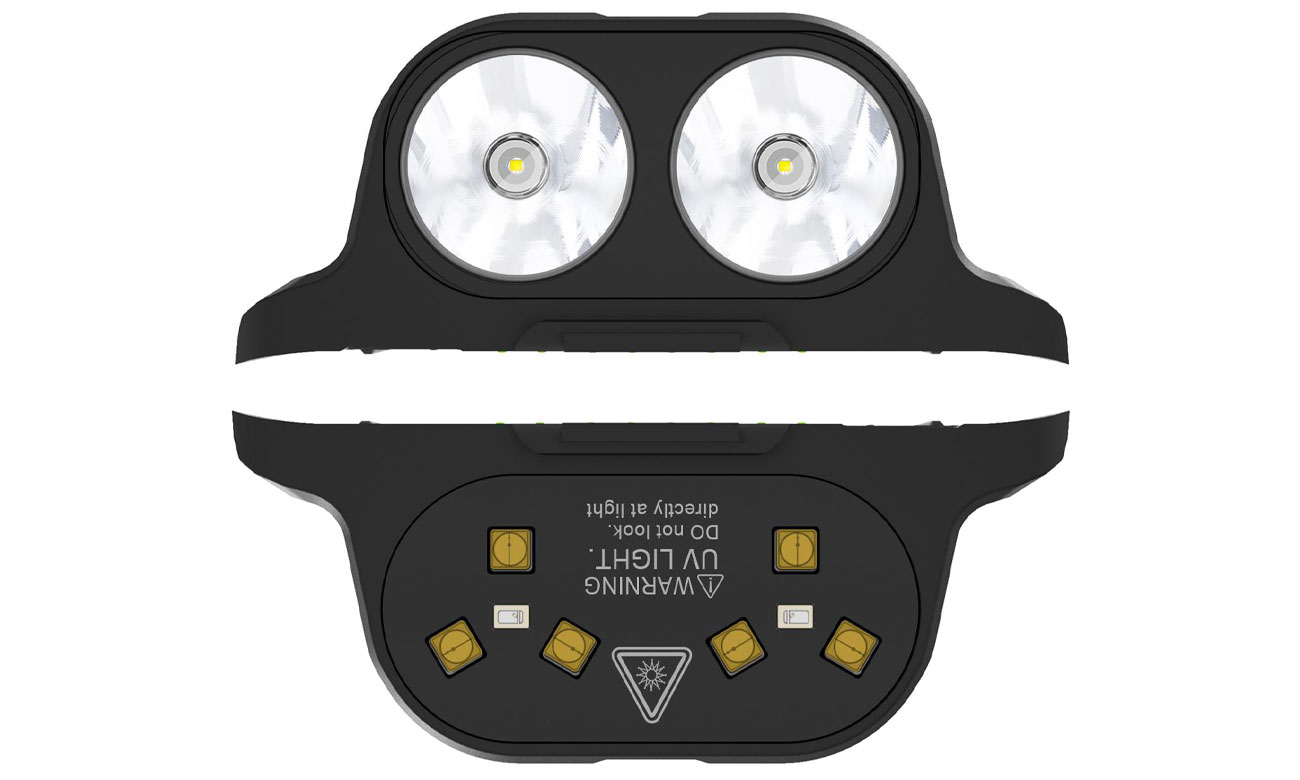 latarka oraz lampa UVC w zestawie