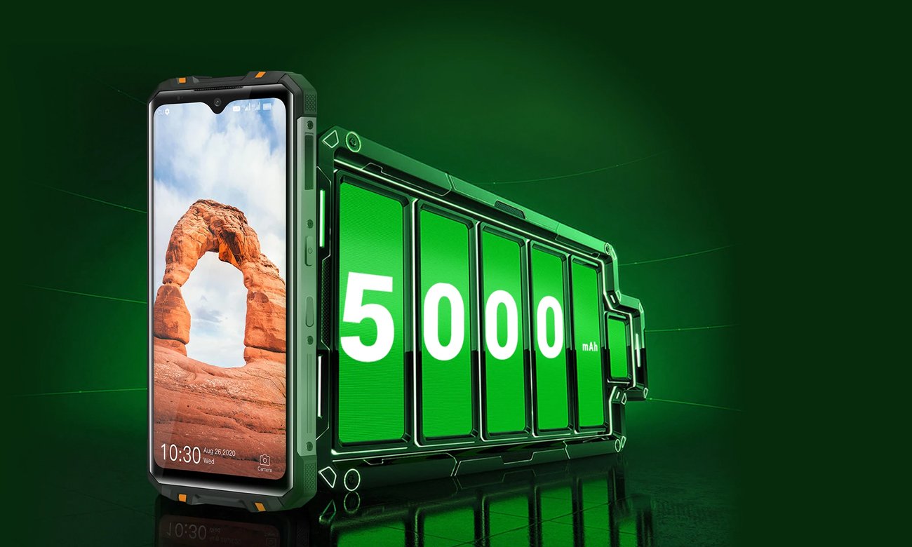 Duża bateria o pojemności 5000 mAh