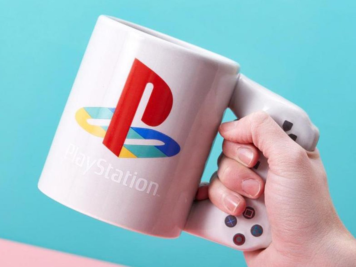 Kubek 3D Paladone PlayStation PS5 DualSense - Grafika z tłem