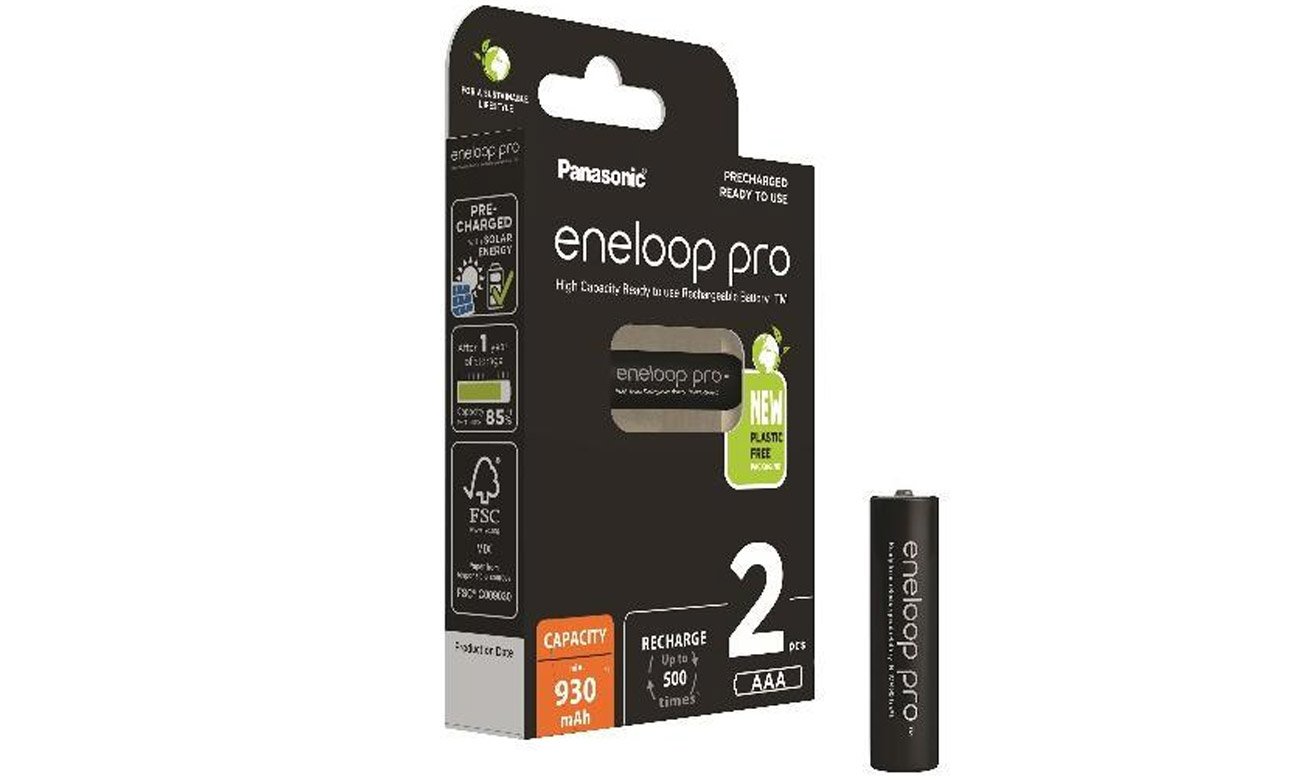 Akumulatory Panasonic ENELOOP PRO AAA 930mAh 2 szt
