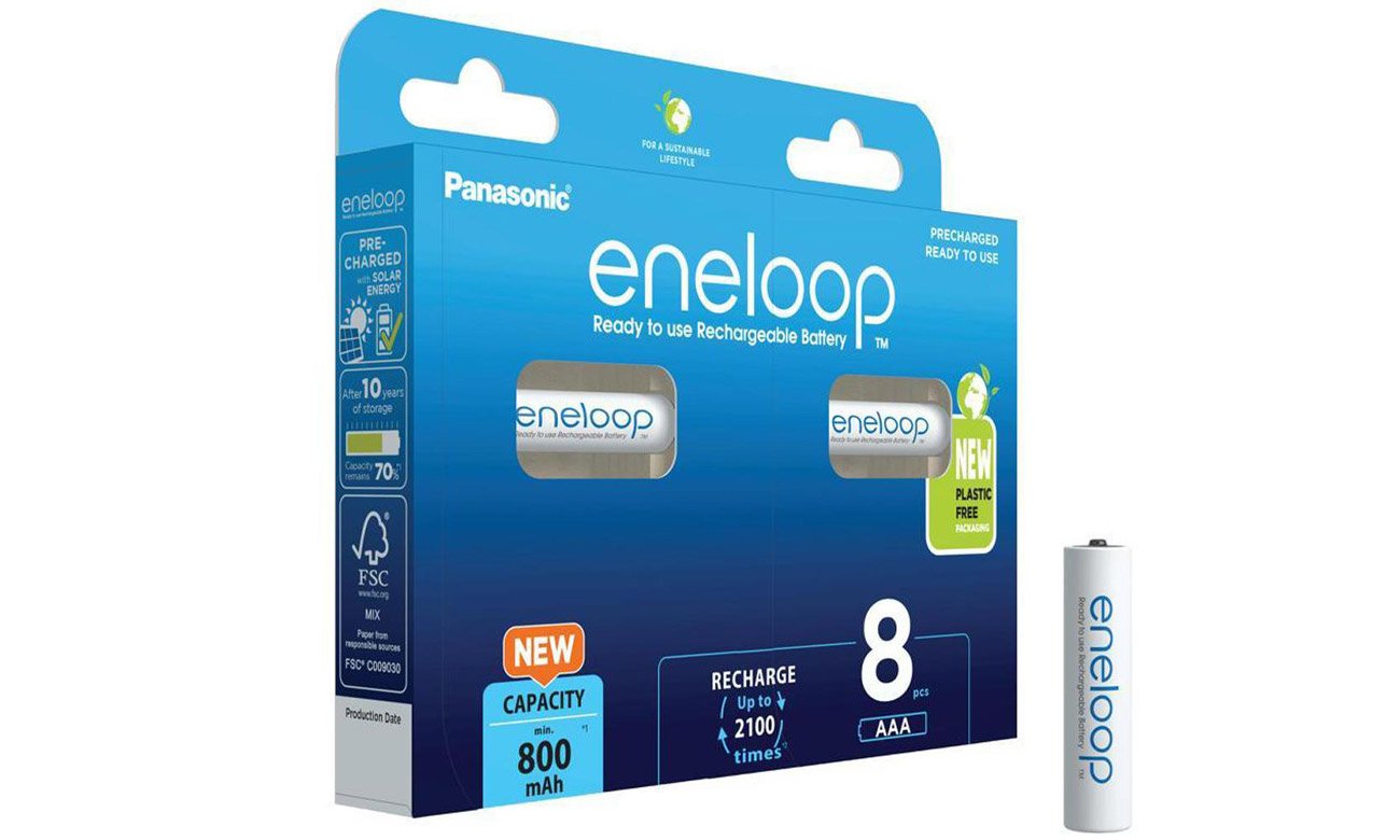 Akumulatory Panasonic ENELOOP AAA 800 mAh 8 szt