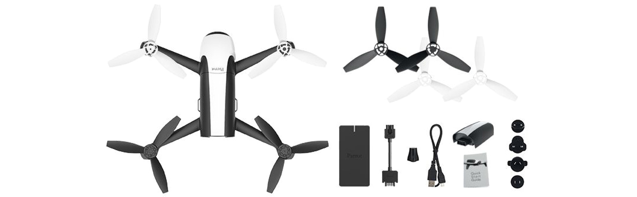 Parrot Bebop 2 wyposażenie akcesoria