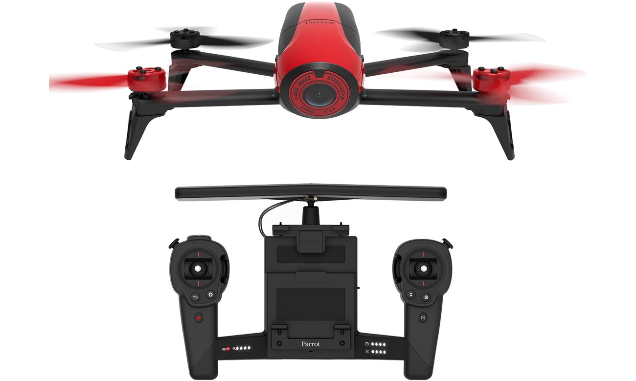 Parrot Bebop 2 czerwony PF726100AA + Skycontroller czarny
