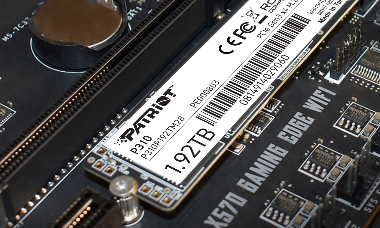 Patriot P310 1,92 TB M.2 PCIe NVMe P310P192TM28