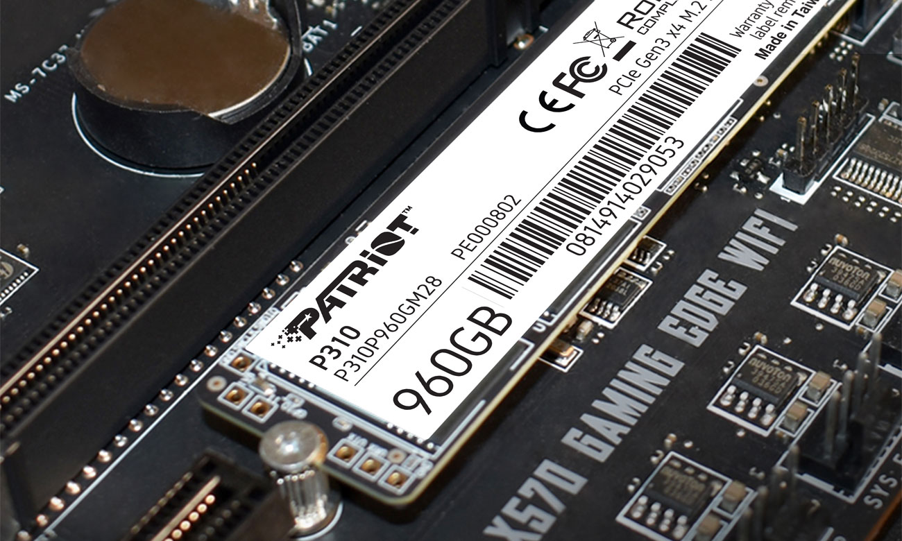 Patriot P310 960 GB M.2 PCIe NVMe P310P960GM28