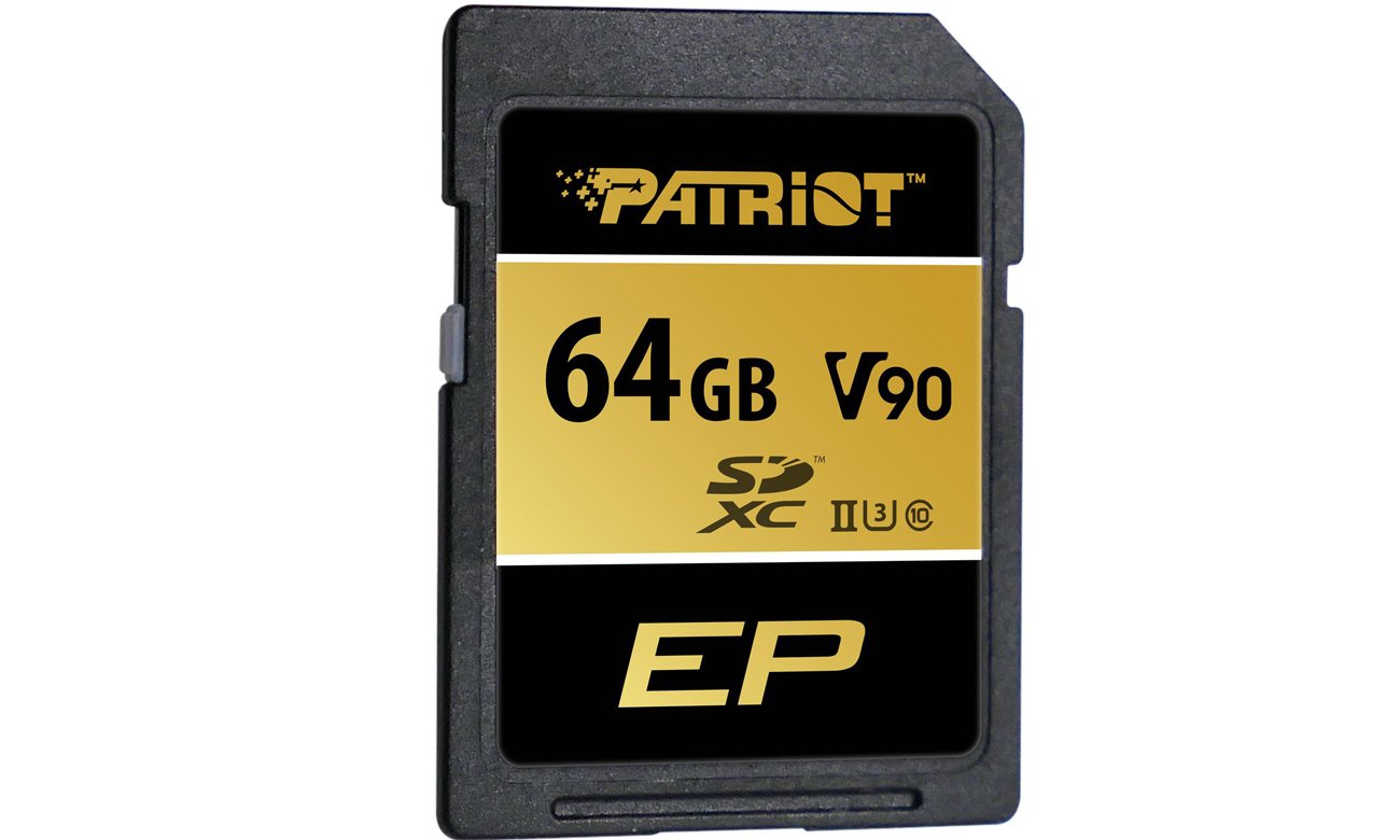 Karta pamięci SD Patriot 64GB EP SDXC V90 UHS-II U3 300MB/s