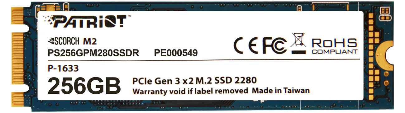 Dysk SSD Patriot 256GB M.2 SSD PCIe Scorch 2280 PS256GPM280SSDR