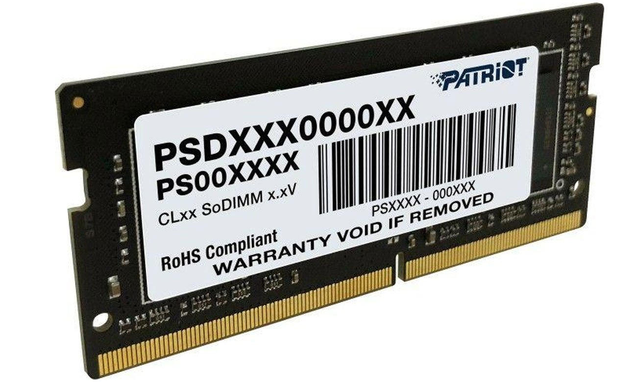 Pamięć RAM SODIMM DDR4 Patriot Signature