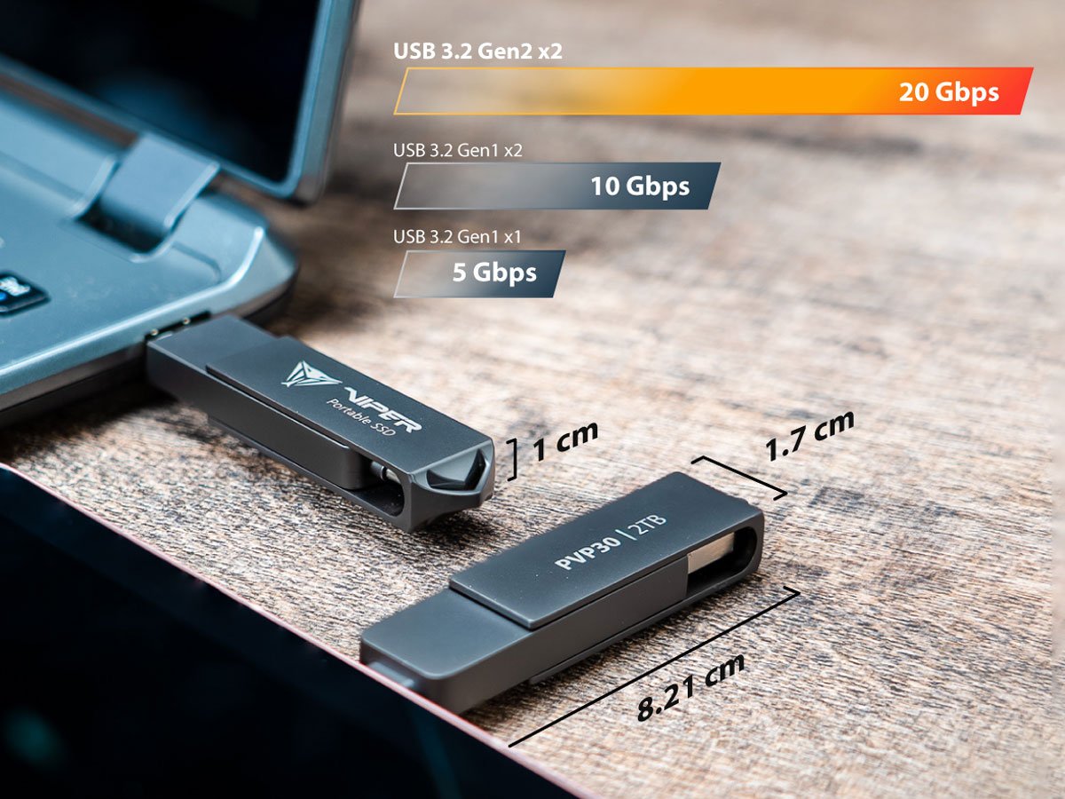 Dysk zewnętrzny SSD Patriot VIPER PVP30 Duo Compact - Grafika lifestyle