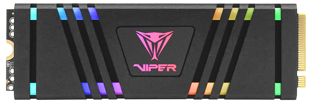 Dysk SSD M.2 Patriot Viper VPR400 RGB - Widok od przodu
