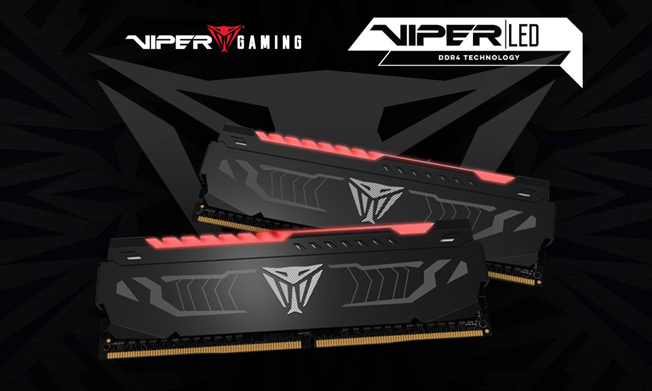 Patriot VIPER RED LED DDR4 Gamingowe pamięci RAM