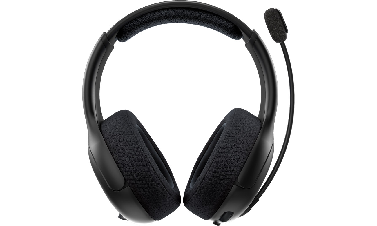 Zestaw słuchawkowy PDP LVL50 Wireless do Xbox Series X|S / PC Czarny - Widok od przodu + mikrofon