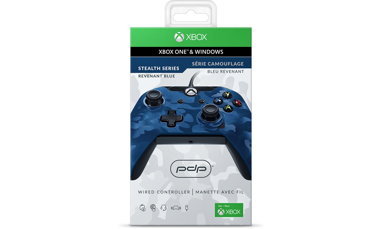 Najważniejsze cechy Kontrolera PDP Pad Xbox One Camo Blue