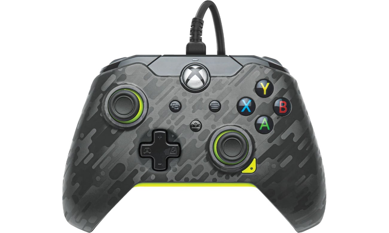 Kontroler przewodowy PDP XS Electric Carbon - Widok od przodu