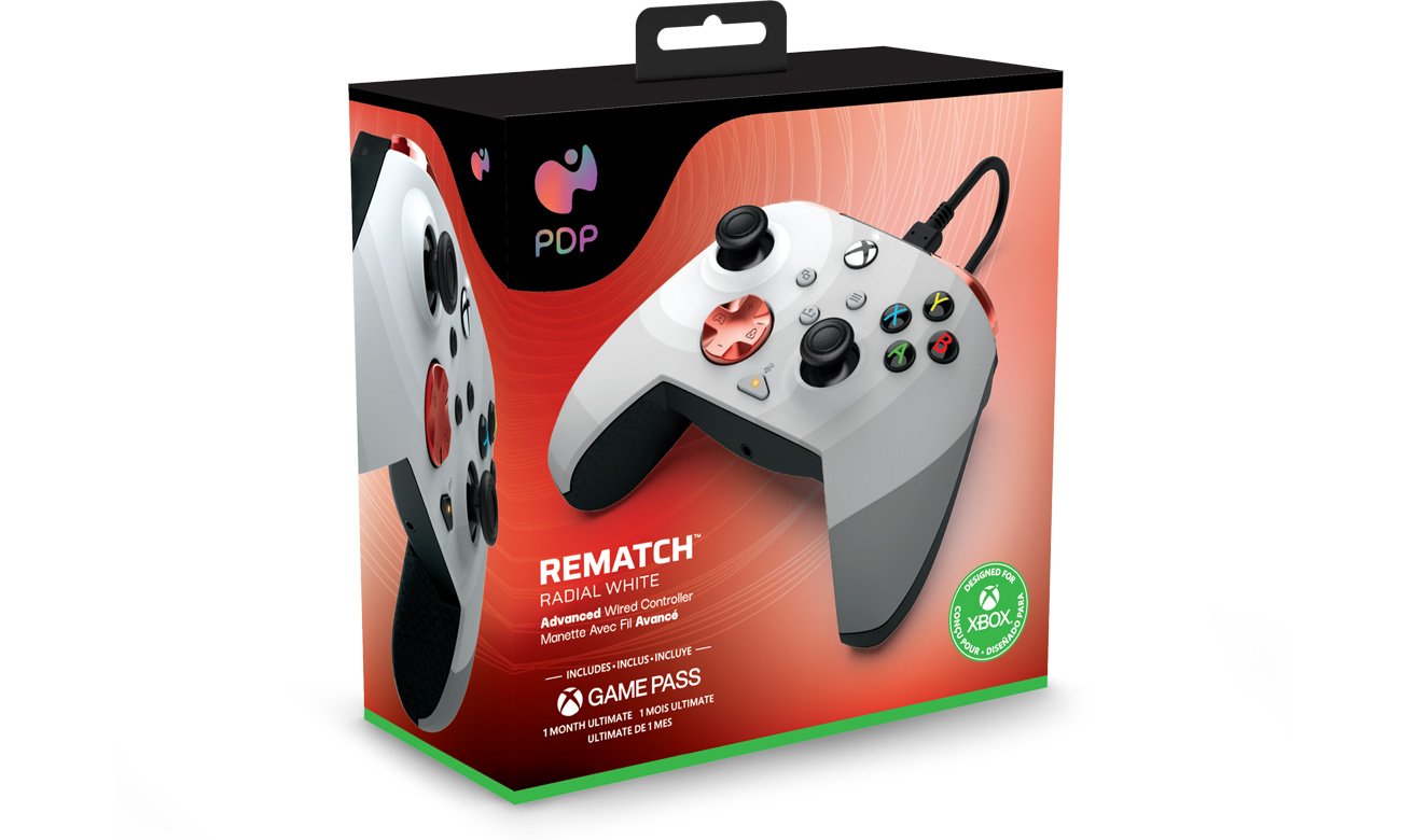 Kontroler przewodowy PDP Rematch Radial White - Opakowanie