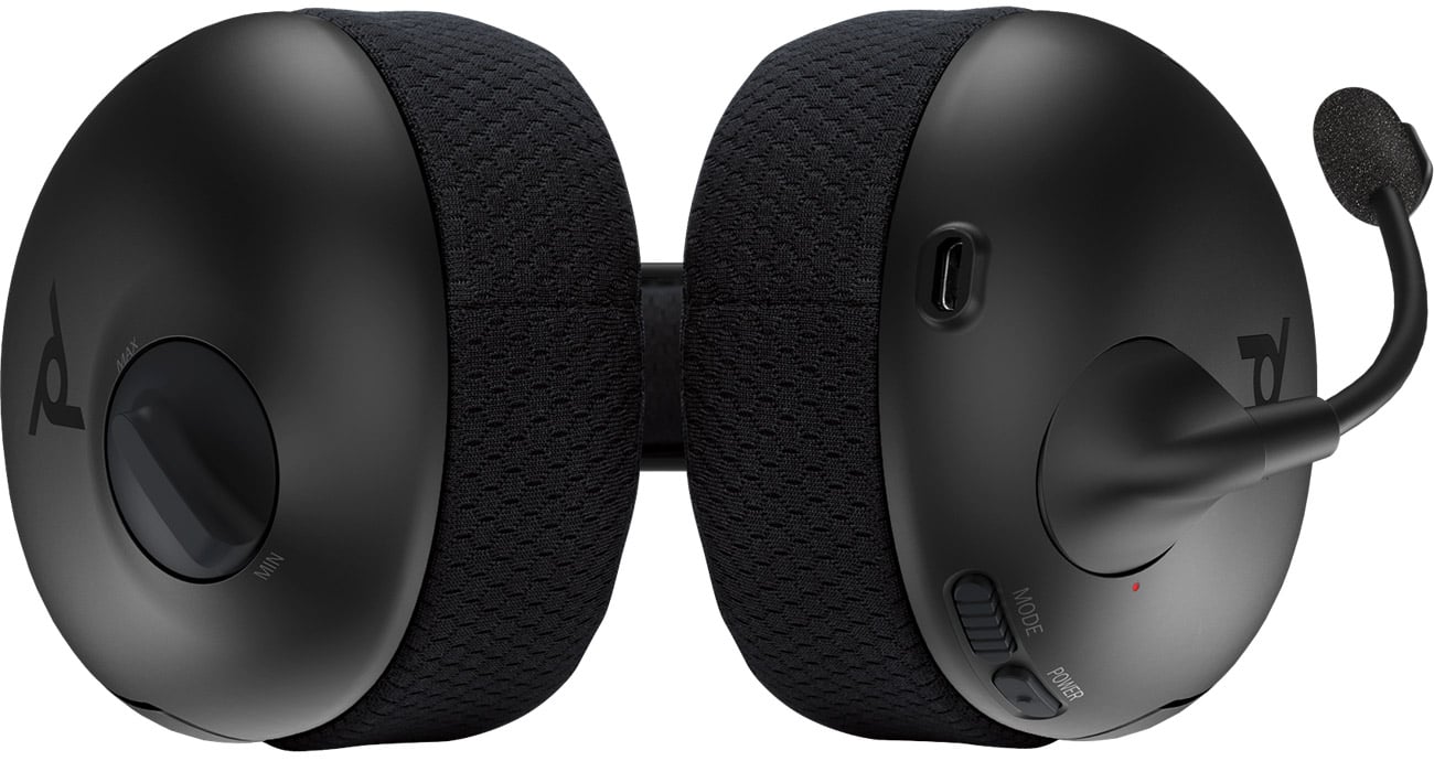 Zestaw słuchawkowy PDP LVL50 Wireless do PS5 / PS4 / PC Czarny - Widok od dołu