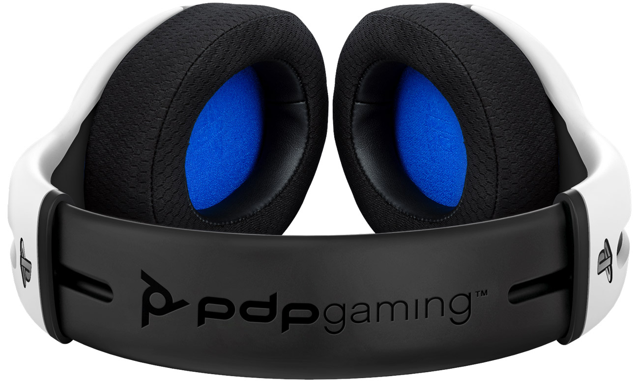 Zestaw słuchawkowy PDP LVL50 Wireless do PS5 / PS4 / PC Biały - Widok od góry
