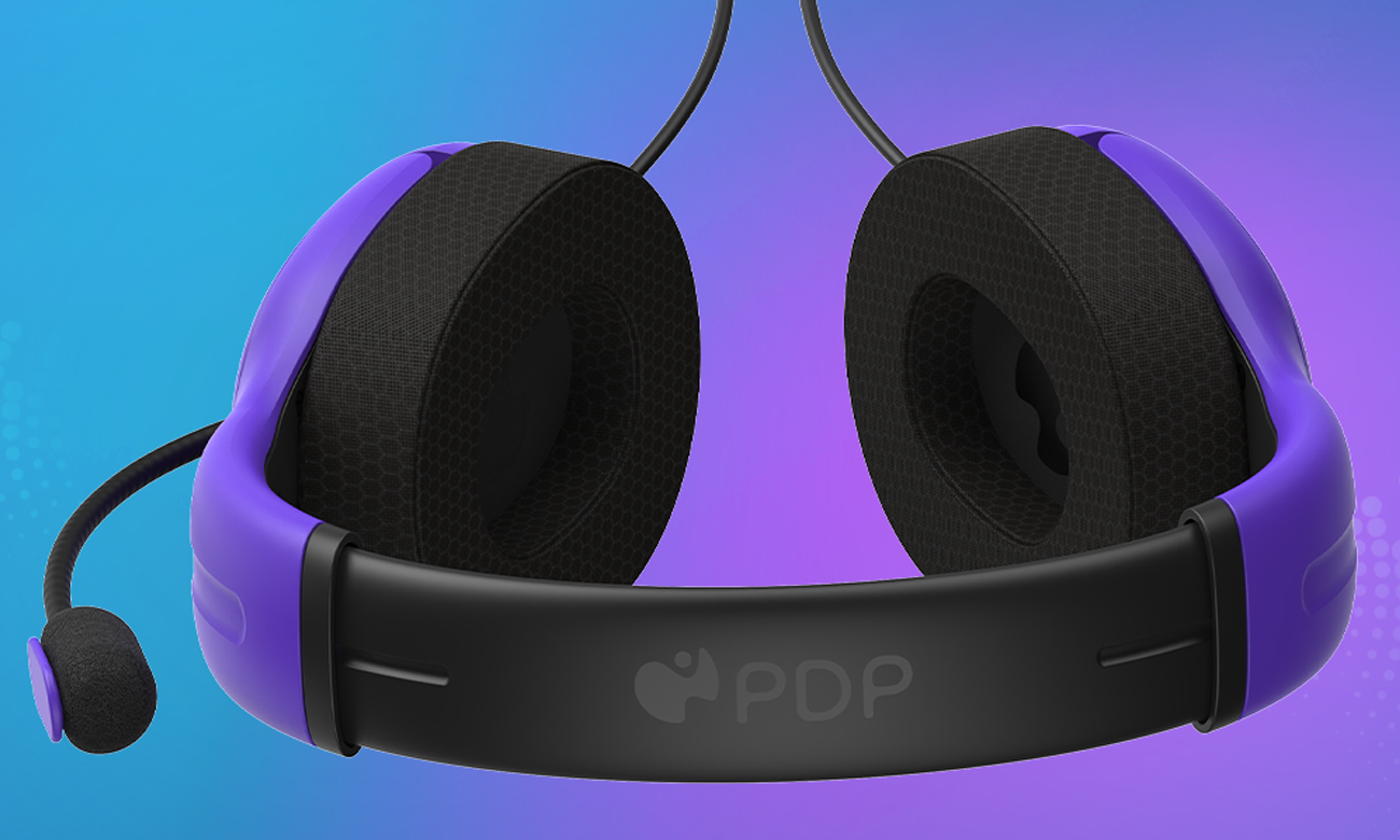 Zestaw słuchawkowy PDP Airlite Fioletowy do PS4/PS5 - Widok od góry