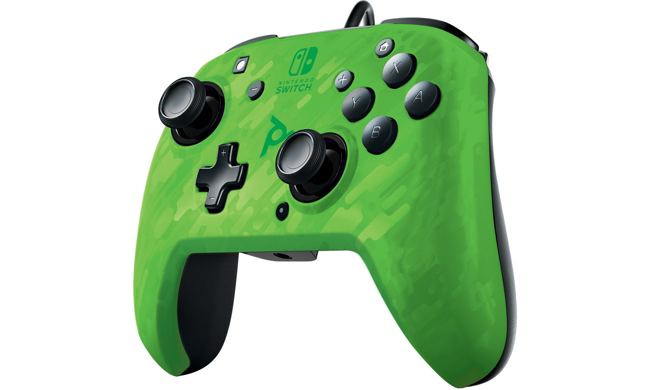 Pad przewodowy PDP Deluxe+ Audio Camo Zielony do Nintendo Switch