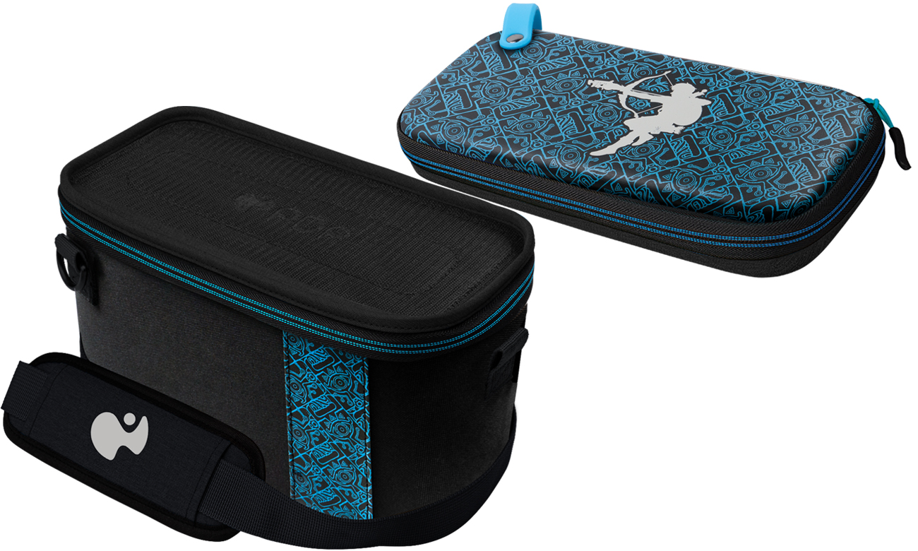 Etui PDP Sheikah Shoot Glow in The Dark Overnight Case - Widok obu etui razem