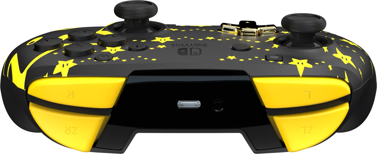 Kontroler bezprzewodowy PDP Rematch Super Stars Glow in the Dark do Nintendo Switch - Widok od góry