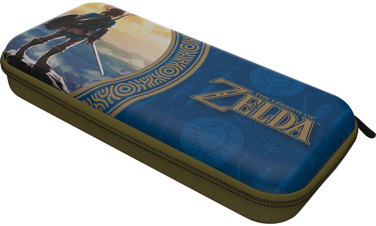 Etui PDP Travel Case Zelda Hyrule Blue do Nintendo Switch - Widok od dołu pod kątem