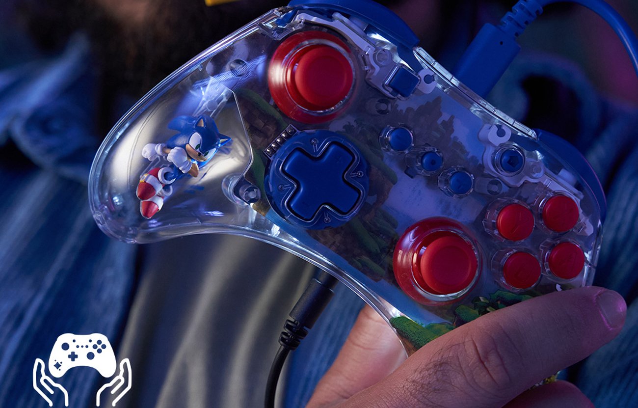 Kontroler bezprzewodowy PDP REALMz Sonic Green Hill Zone - Grafika lifestyle