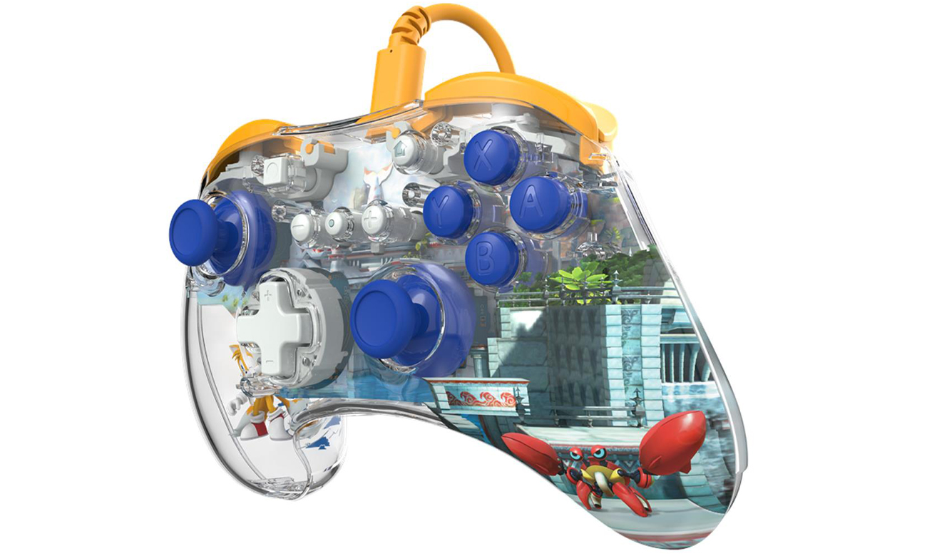 Kontroler bezprzewodowy PDP REALMz Tails Seaside Hill Zone - Widok od przodu pod kątem