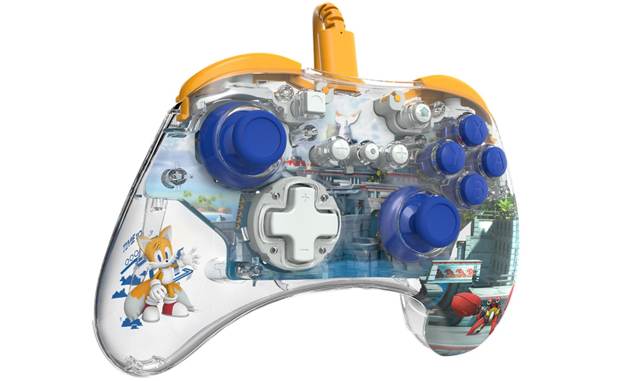 Kontroler bezprzewodowy PDP REALMz Tails Seaside Hill Zone - Widok od przodu pod kątem