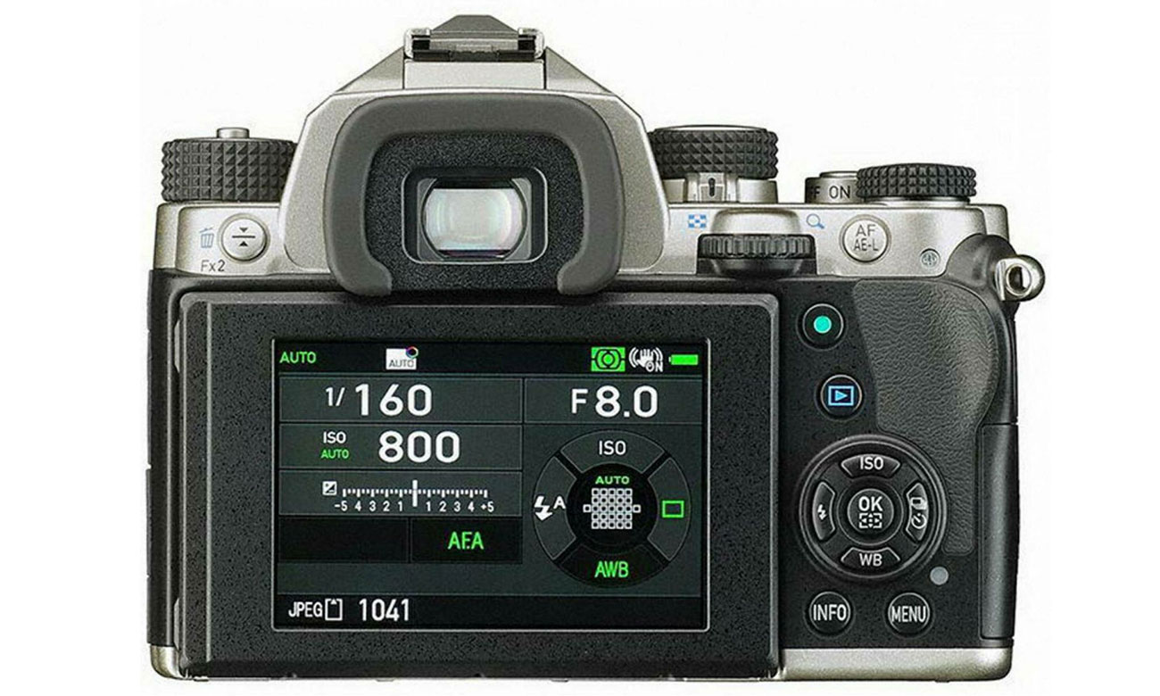 Pentax KP body Wyświetlacz
